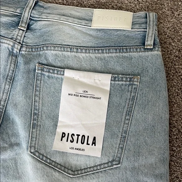 Pistola Lexi mid rise bowed straight jeans size 31 - Picture 4 of 9